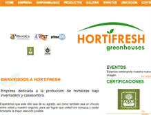 Tablet Screenshot of hortifresh.com.mx